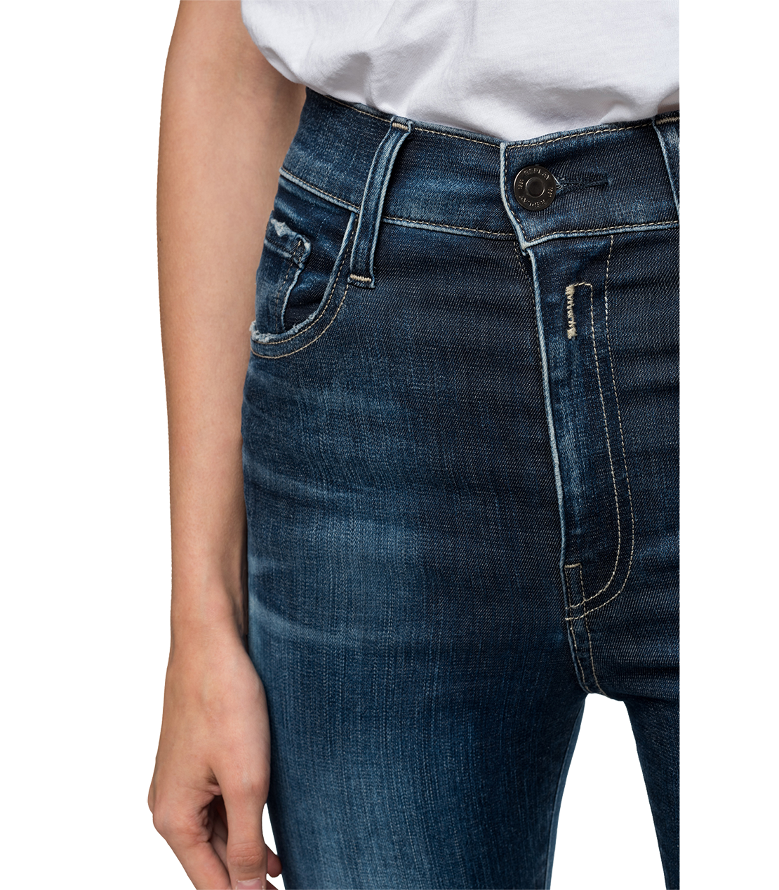 NEW LUZ 11.5oz Hyper Bio スーパーストレッチ スキニー Ecoデニム 詳細画像 ダークブルー 6